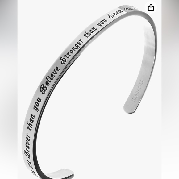 New Bracelet “You are braver than you believe stronger than you seem and …” - Picture 1 of 6